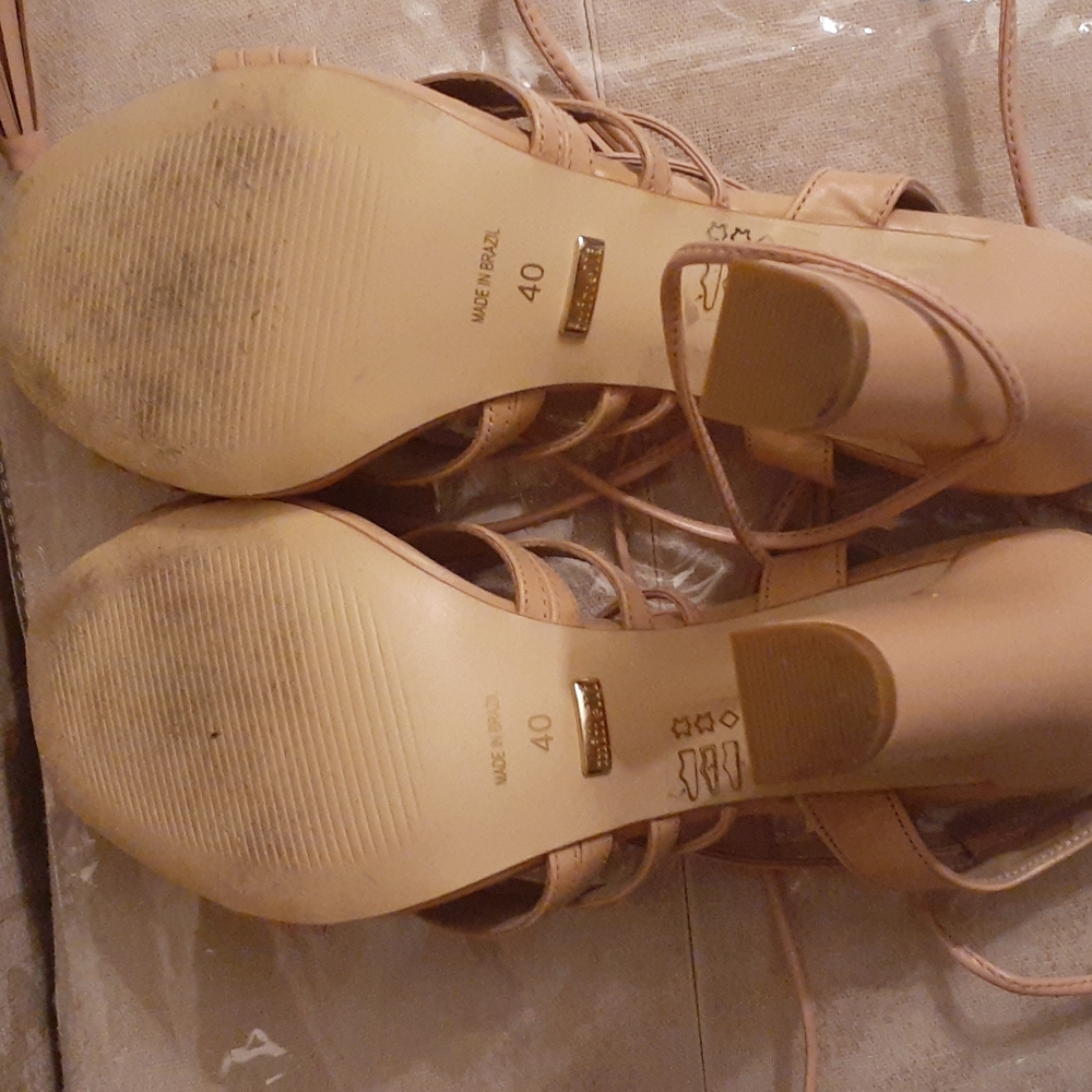 MINELLI BRAZIL SHOES SIZE 40 (9 -9.5) LEG WRAP - Picture 5 of 7